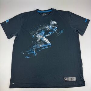 Nike Mens Size XL Calvin Johnson Megatron Detroit Lions T Shirt Black